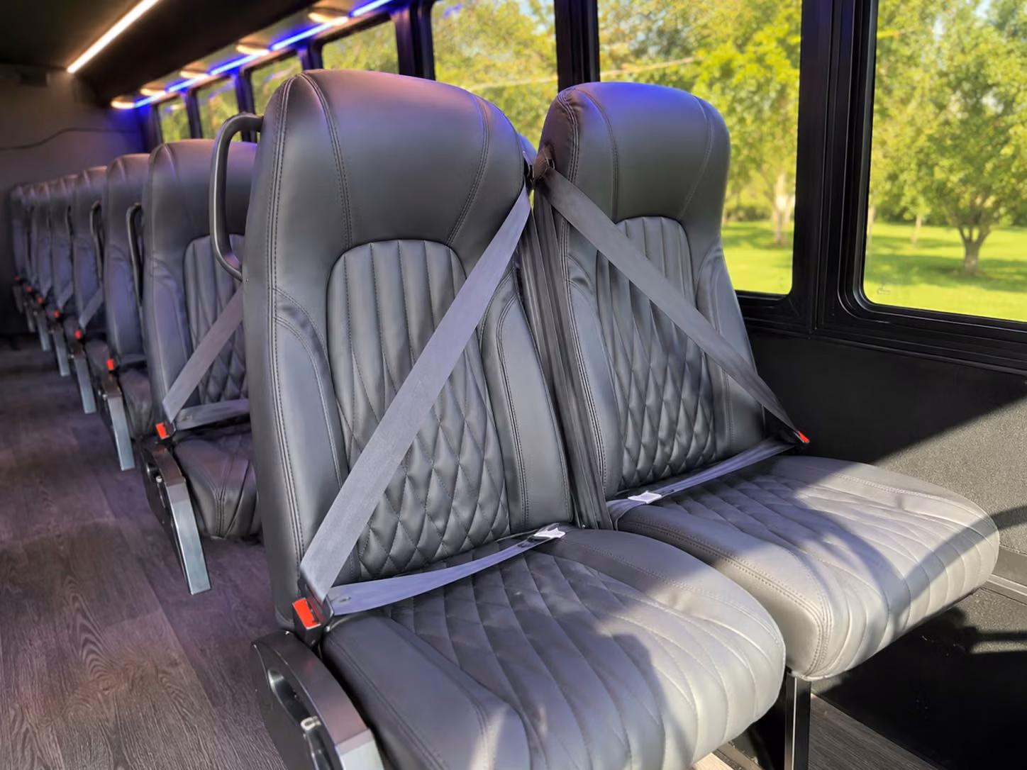 15 passenger minibus inside