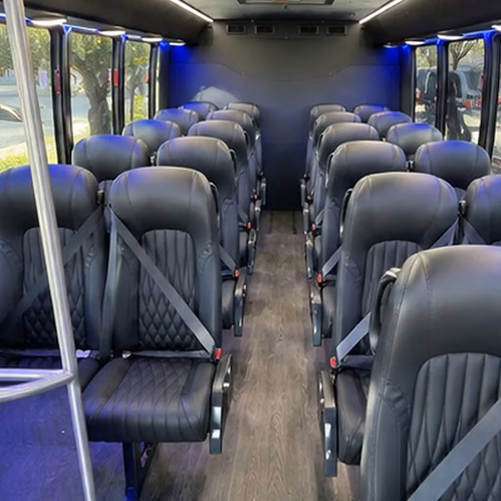 25 passenger minibus interior