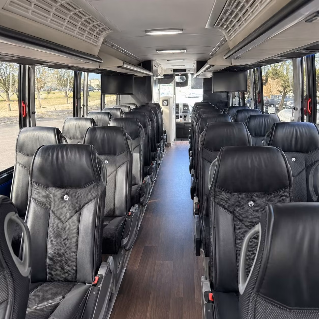 st louis charter bus inside
