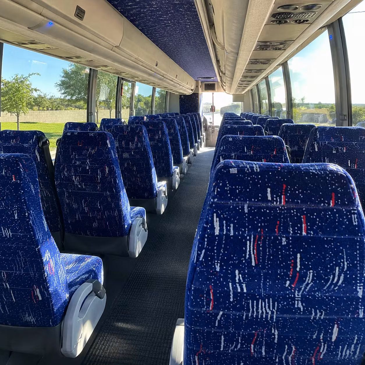 st louis charter bus rental inside