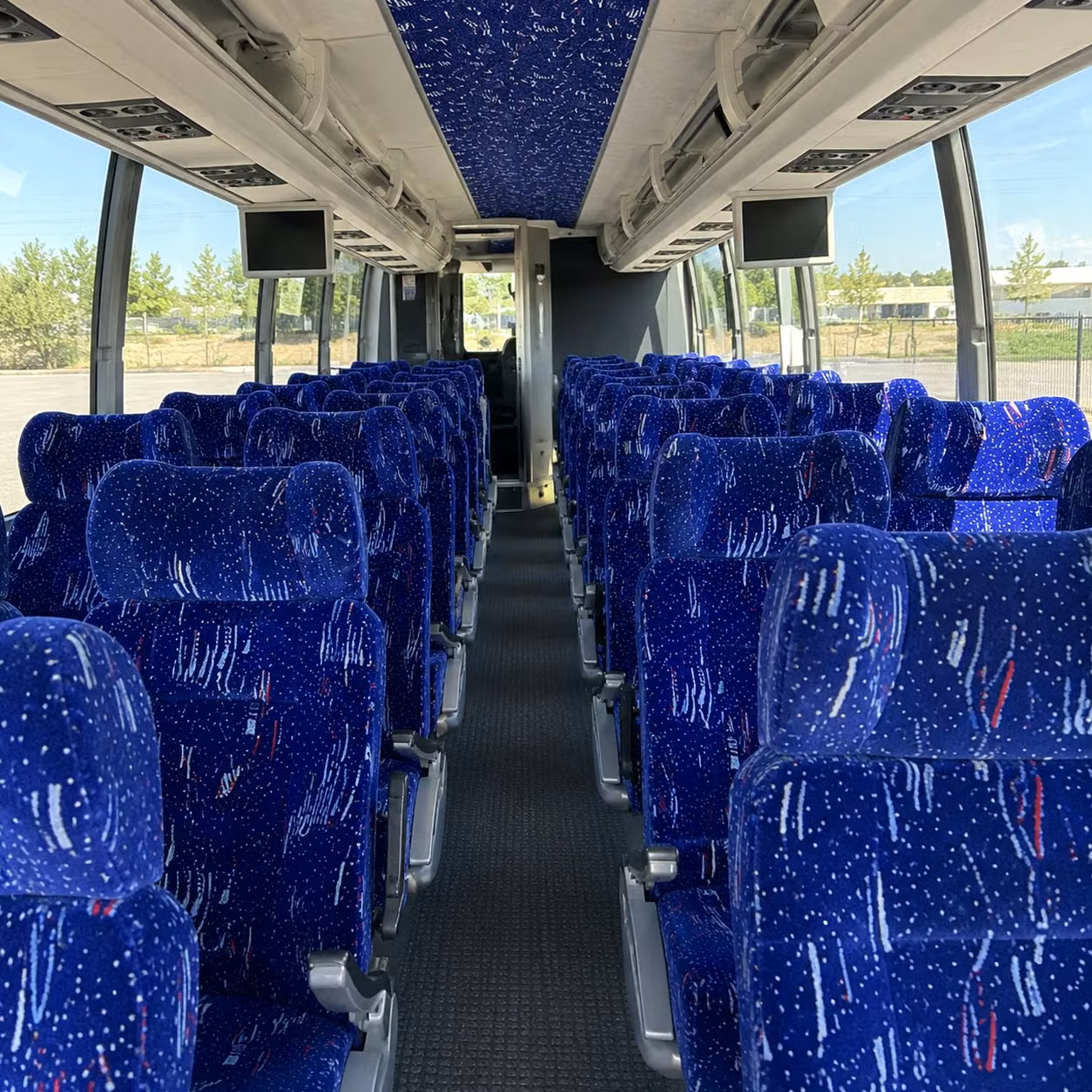 st louis charter bus rental interior